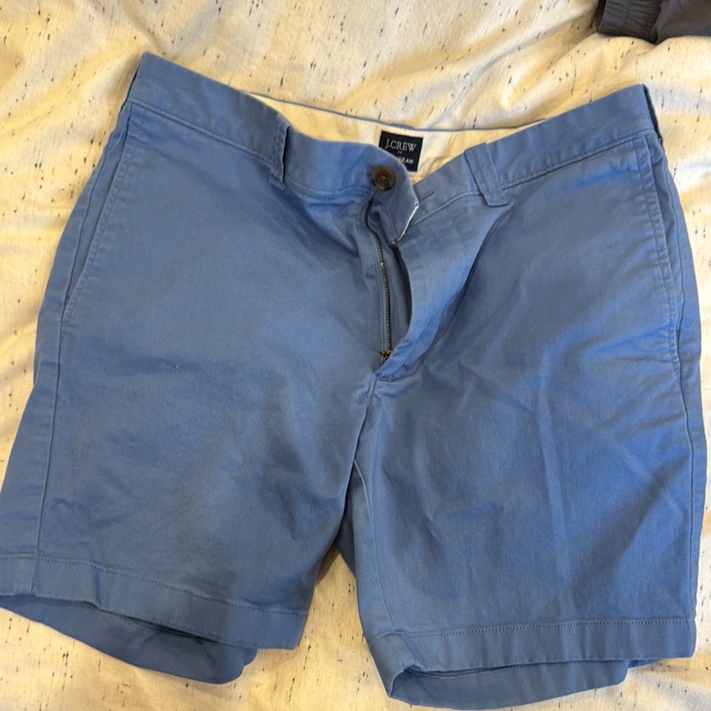 J. Crew Blue Flat Front Shorts Casual Style